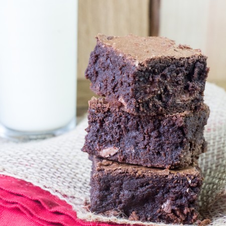 Stack of Chocolate Brownies